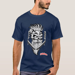 Inimic Barber Skull T Shirt