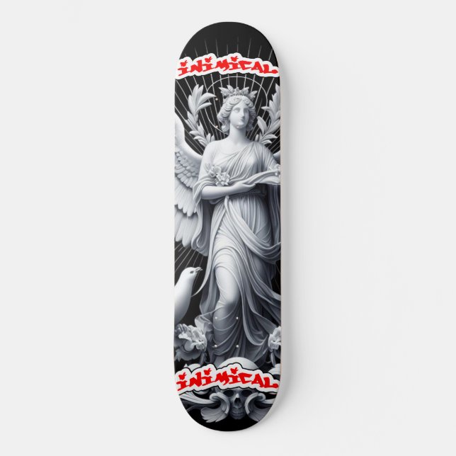 Inimic Based Angel Mini Skateboard Bräda 18,5 Cm (Framsida)