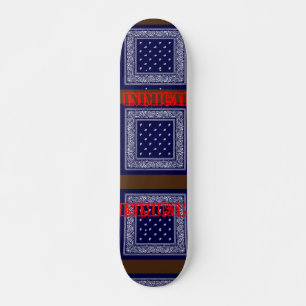 Inimic Blue Paisley Mini Skateboard Bräda 18,5 Cm