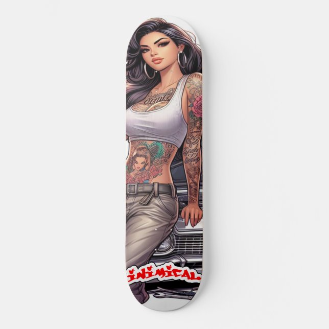 Inimic Carla Mini Skateboard Bräda 18,5 Cm (Framsida)