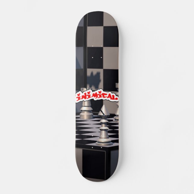 Inimic Chess Mini Skateboard Bräda 18,5 Cm (Framsida)