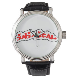 Inimic Classic Skogen Märkre Graffiti Logotyp Armbandsur