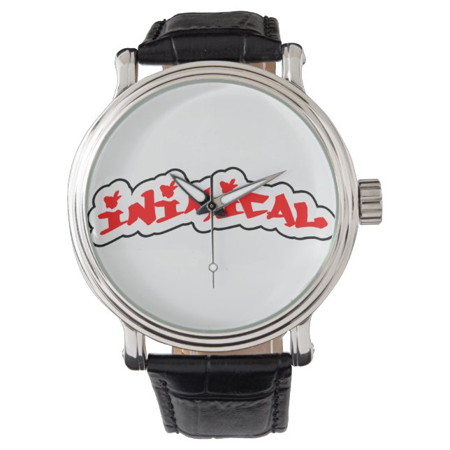 Inimic Classic Skogen Märkre Graffiti Logotyp Armbandsur (Framsida)