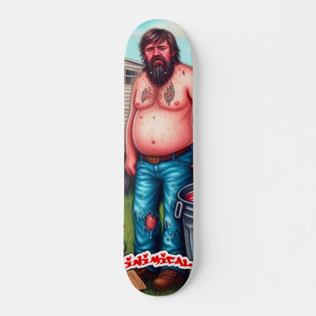 Inimic Cletus Bojangles Mini Skateboard Bräda 18,5 Cm (Framsida)