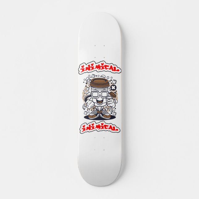 Inimic Coffee Boi Mini Skateboard Bräda 18,5 Cm (Framsida)