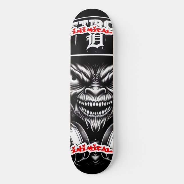 Inimic Detroit Terror Mini Skateboard Bräda 18,5 Cm (Framsida)