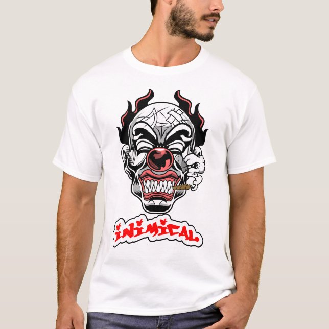 Inimic Evil Clown T Shirt (Framsida)