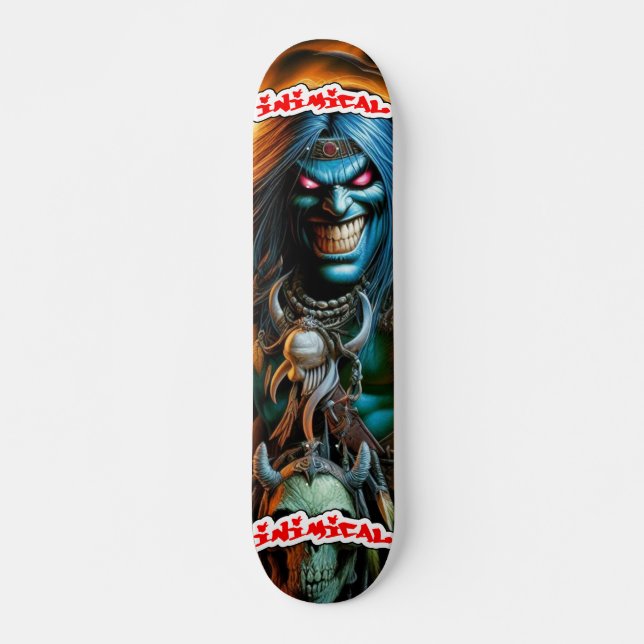 Inimic Fantasy Warrior Mini Skateboard Bräda 18,5 Cm (Framsida)
