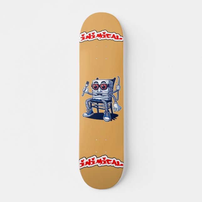 Inimic Förlåt Charlie Mini Skateboard Bräda 18,5 Cm (Framsida)