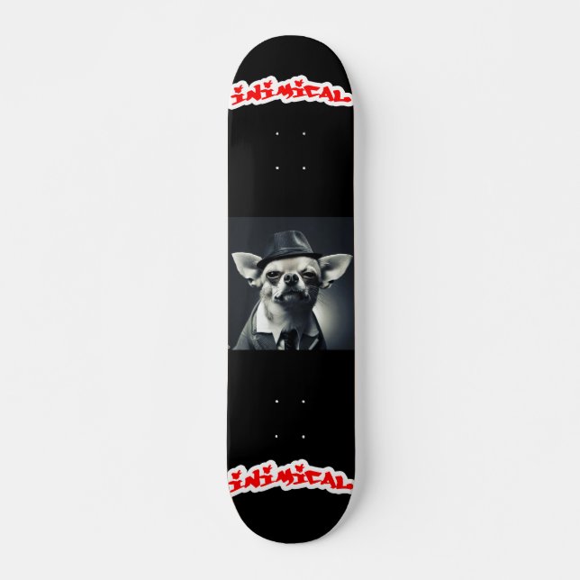 Inimic Gangster Chihuauhua Mini Skateboard Bräda 18,5 Cm (Framsida)