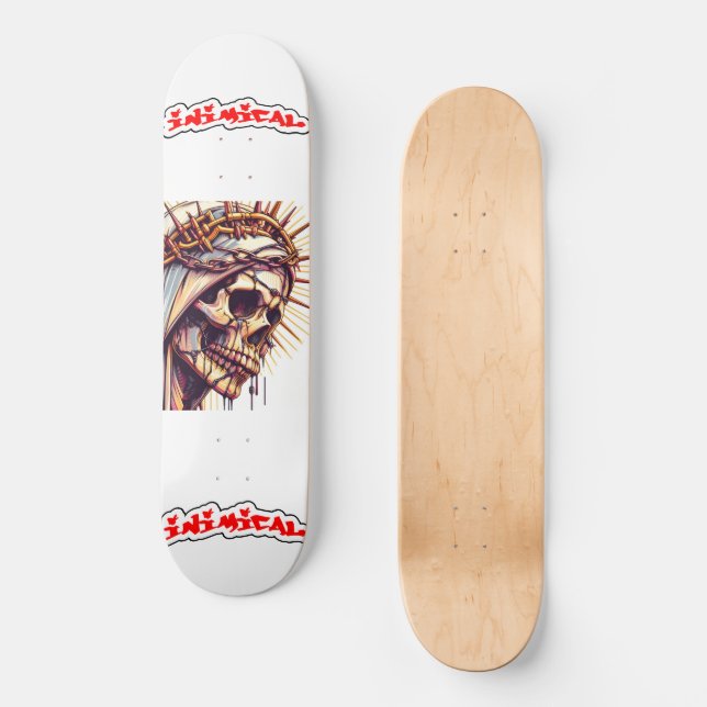 Inimic Hail Mary Mini Skateboard Bräda 18,5 Cm (Framsida)