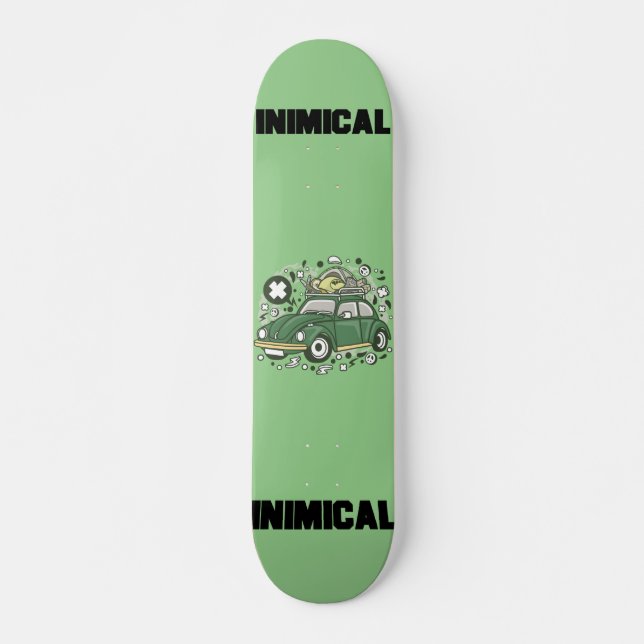 Inimic Hippy Camp Tour Mini Skateboard Bräda 18,5 Cm (Framsida)