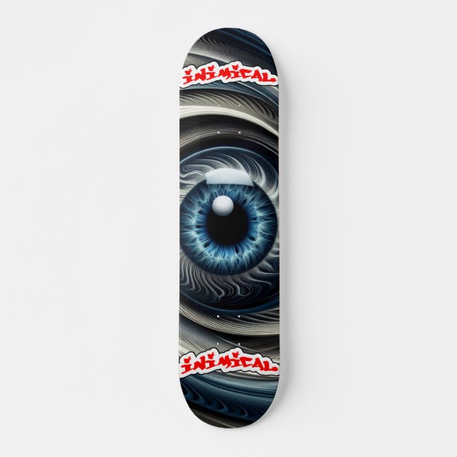 Inimic Hypnotic Öga Mini Skateboard Bräda 18,5 Cm (Framsida)