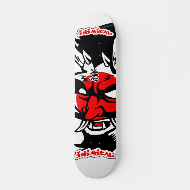 Inimic Japanska Djävulen Mini Skateboard Bräda 18,5 Cm (Framsida)