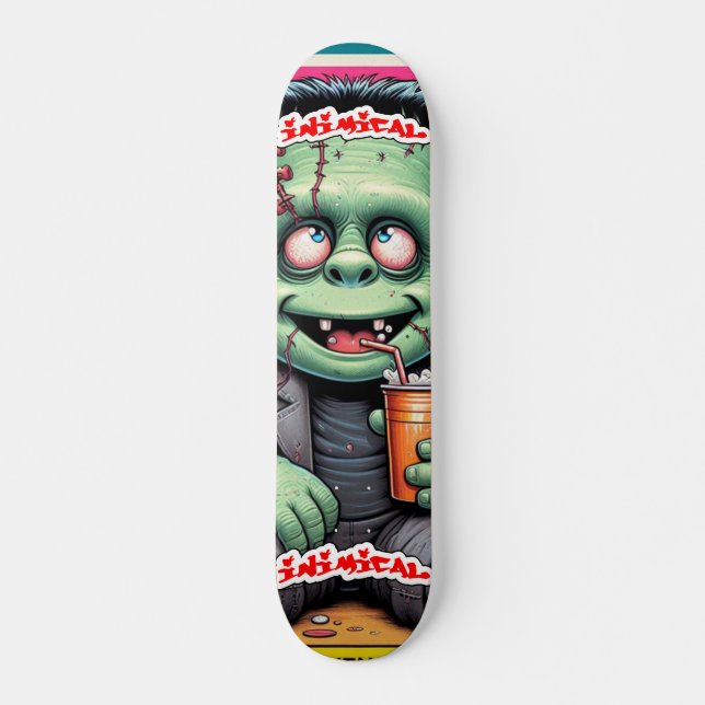 Inimic Kid Franky Mini Skateboard Bräda 18,5 Cm (Framsida)