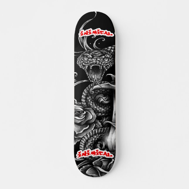 Inimic Killer Kobra Deck Mini Skateboard Bräda 18,5 Cm (Framsida)