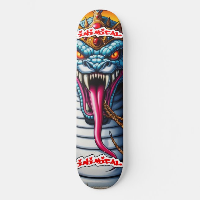 Inimic Kung Serpent Mini Skateboard Bräda 18,5 Cm (Framsida)
