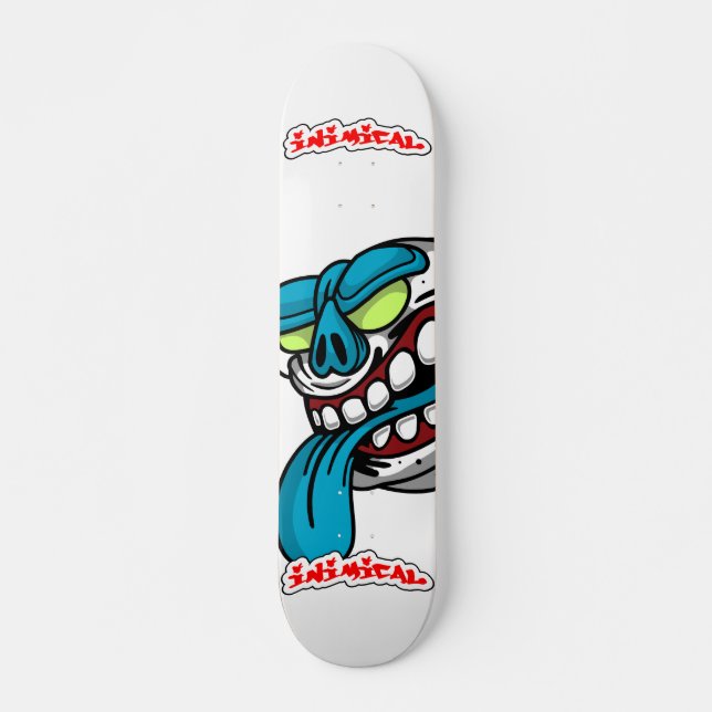 Inimic Monster Boll Mini Skateboard Bräda 18,5 Cm (Framsida)