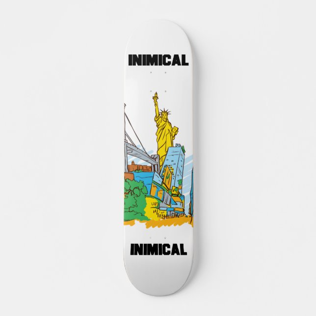 Inimic NYC Mini Skateboard Bräda 18,5 Cm (Framsida)