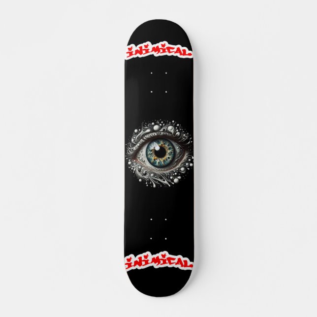 Inimic Omnipresent Öga Mini Skateboard Bräda 18,5 Cm (Framsida)