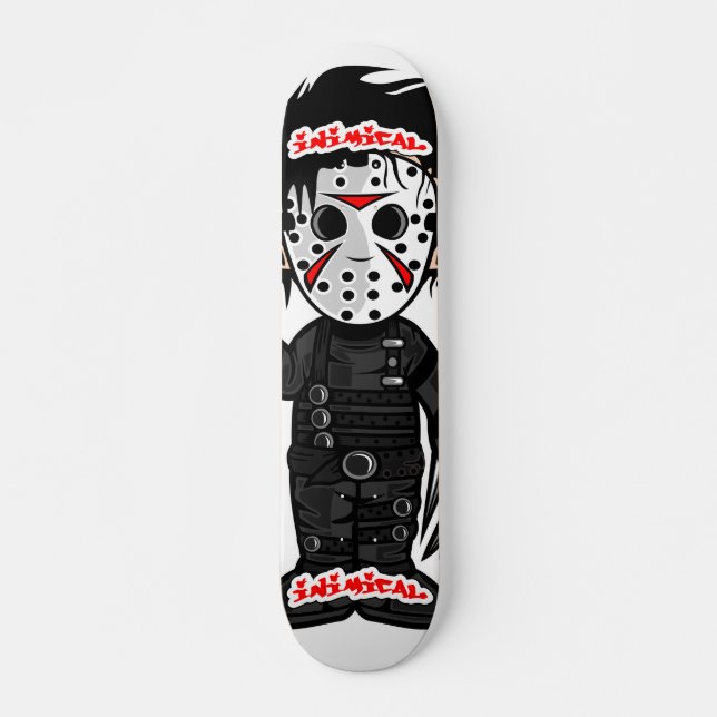 Inimic Psycho Eddie Mini Skateboard Bräda 18,5 Cm (Framsida)