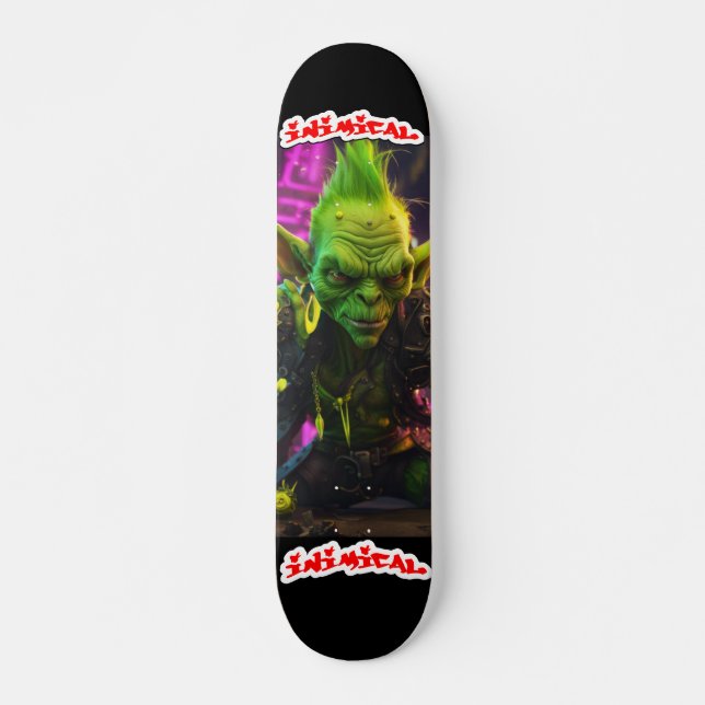 Inimic Punk Goblin Mini Skateboard Bräda 18,5 Cm (Framsida)