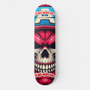 Inimic Red Skull Mini Skateboard Bräda 18,5 Cm
