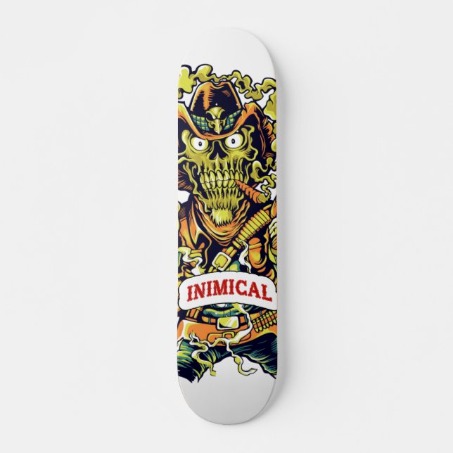 Inimic Savage Cowboy Mini Skateboard Bräda 18,5 Cm (Framsida)