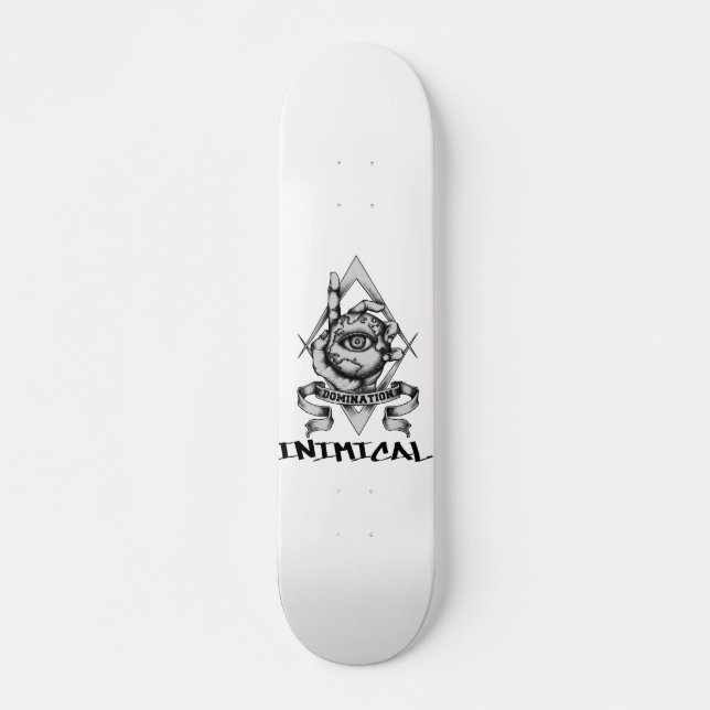 Inimic Secret Society Domination Mini Skateboard Bräda 18,5 Cm (Framsida)