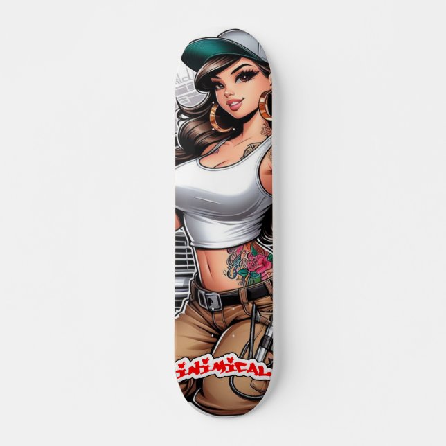 Inimic Sheryl Mini Skateboard Bräda 18,5 Cm (Framsida)