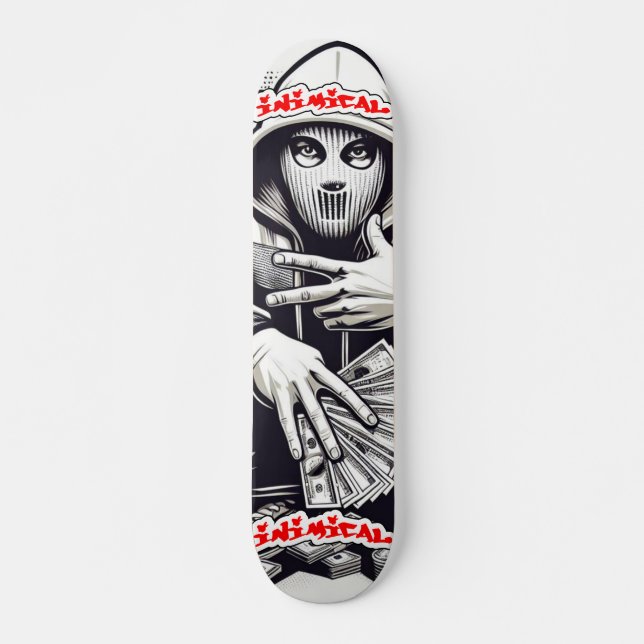 Inimic Street Money Hannibal Mini Skateboard Bräda 18,5 Cm (Framsida)