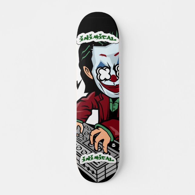 Inimic Synth Clown Mini Skateboard Bräda 18,5 Cm (Framsida)