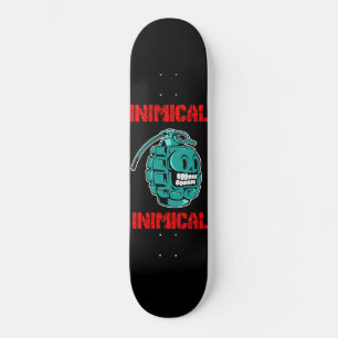 Inimic Teal Grenade Mini Skateboard Bräda 18,5 Cm