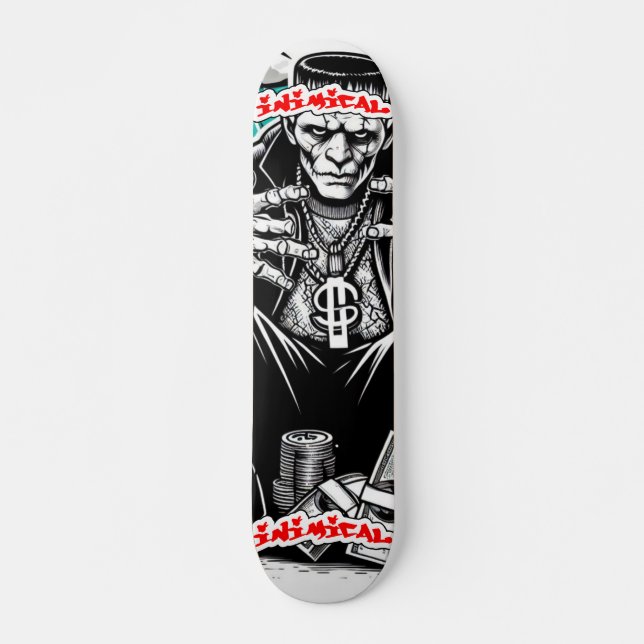 Inimic Thug Franky Mini Skateboard Bräda 18,5 Cm (Framsida)