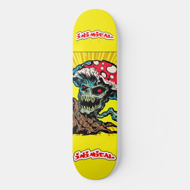 Inimic Zombie Shroom Mini Skateboard Bräda 18,5 Cm (Framsida)