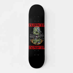 Inimic Zombie Skull Mini Skateboard Bräda 18,5 Cm