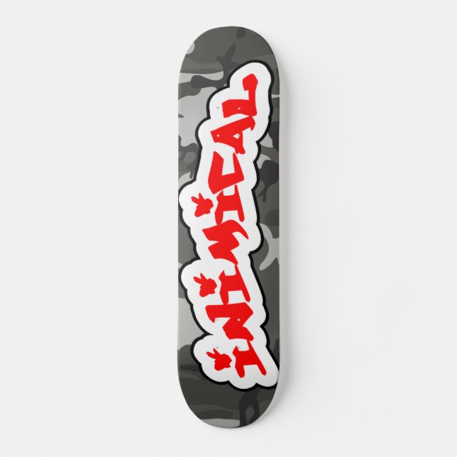 Inimisk arktisk Camo Mini Skateboard Bräda 18,5 Cm (Framsida)