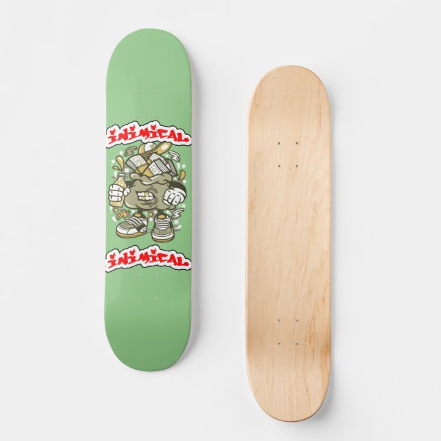 Inimiska Money Bags Mini Skateboard Bräda 18,5 Cm (Framsida)