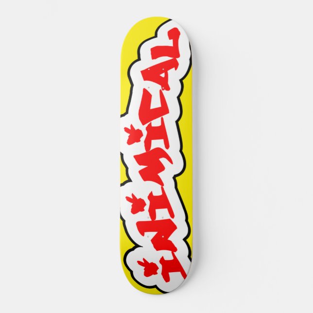 Inimiska skogar Graffiti Mini Skateboard Bräda 18,5 Cm (Framsida)