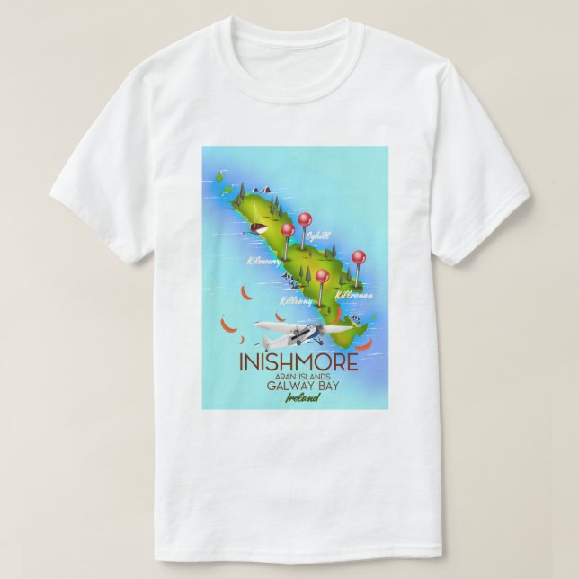 Inishmore Aran Islands Galway Bay Irland T Shirt (Design framsida)