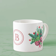 Initial, Akvarellbär & Grönskande Blomsterbukett 6