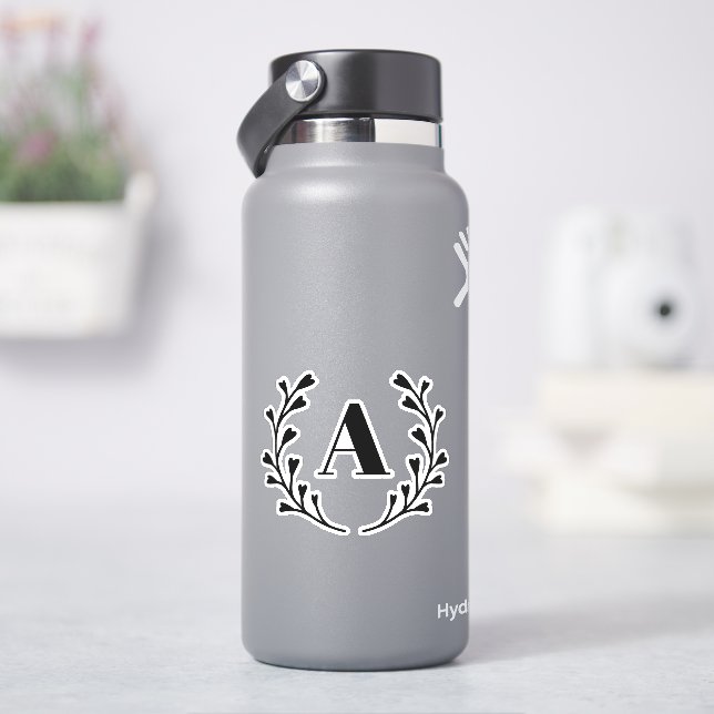 Initial Anpassningsbar av krutans Monogram Klistermärken (HydroFlask)