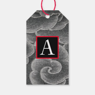INITIAL AV ANPASSNINGSBARNA MÖNSTER I  GIft Märkre Presentetikett