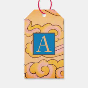 INITIAL AV ANPASSNINGSBARNA MÖNSTER I  GIft Märkre Presentetikett