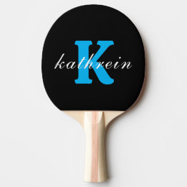Initial Brev K Simple Monogram Modern Stil Pingisracket