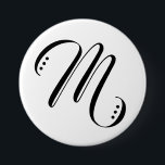 Initial Brev Monogram Modern Knapp<br><div class="desc">Initial Modern-knapp för Brev Monogram.</div>