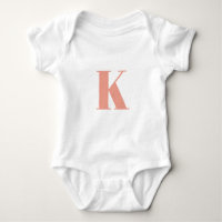 Initial Brev | Monogram Modern Snyggt Peach