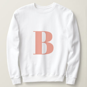 Initial Brev   Monogram Modern Snyggt Peach T Shirt