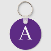Initial Brev Monogram Modern Stil Lila och blå