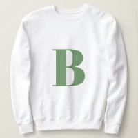 Initial Brev | Monogram Modern Trendig Sage Grönt